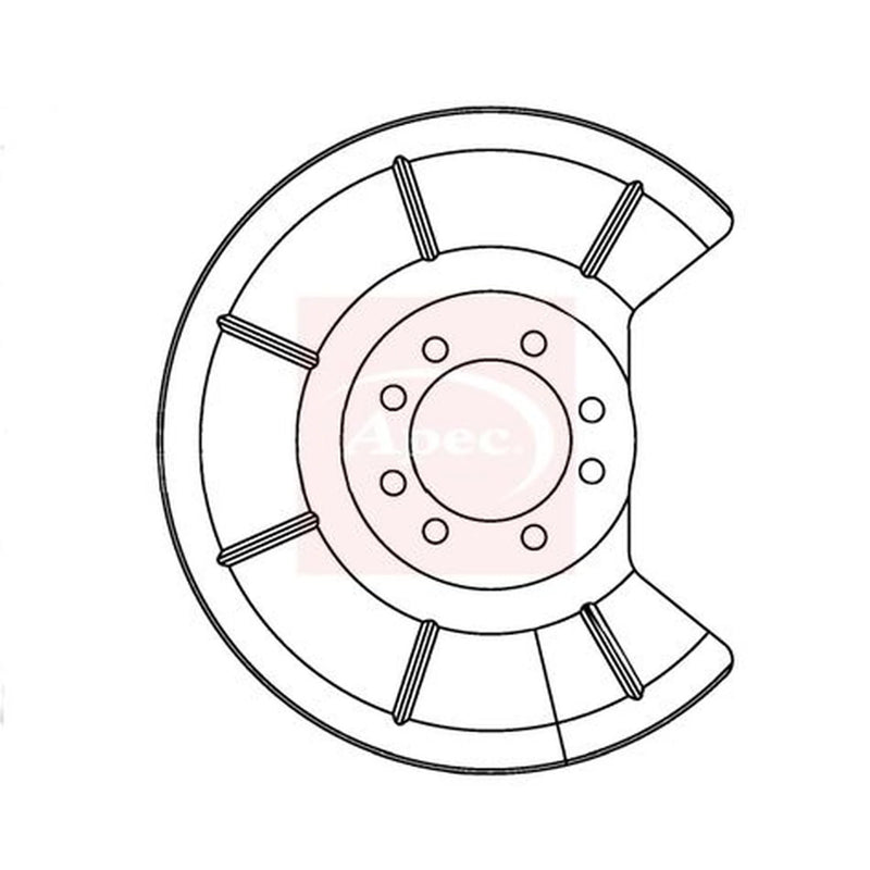 Apec Brake Disc Splash Guard Rear ASG1096