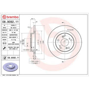 Brembo Rear Brake Solid Discs & Pads fits Honda S2000 1999-2009 2.0