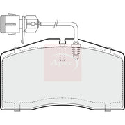 Apec Front Brake Pad Set fits Audi A8 D2 1998-2002 4.2
