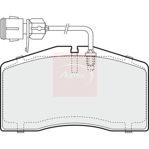 Apec Front Brake Pad Set PAD1296