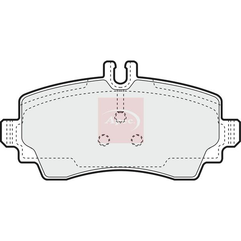 Apec Front Brake Vented Discs & Pads fits Mercedes-Benz A-Class 1999-2004