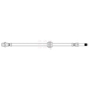 Apec Brake Hydraulic Hose Line Rear fits BMW 5 2016-2023