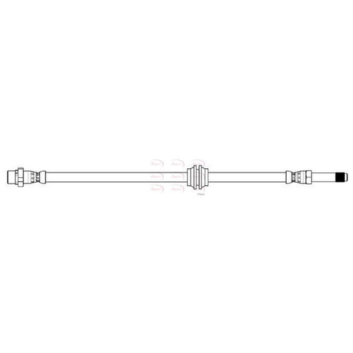 Apec Brake Hydraulic Hose Line Rear HOS4320