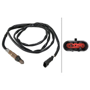 Hella O2 Lambda Oxygen Sensor after catalytic converter fits Alfa Romeo 147