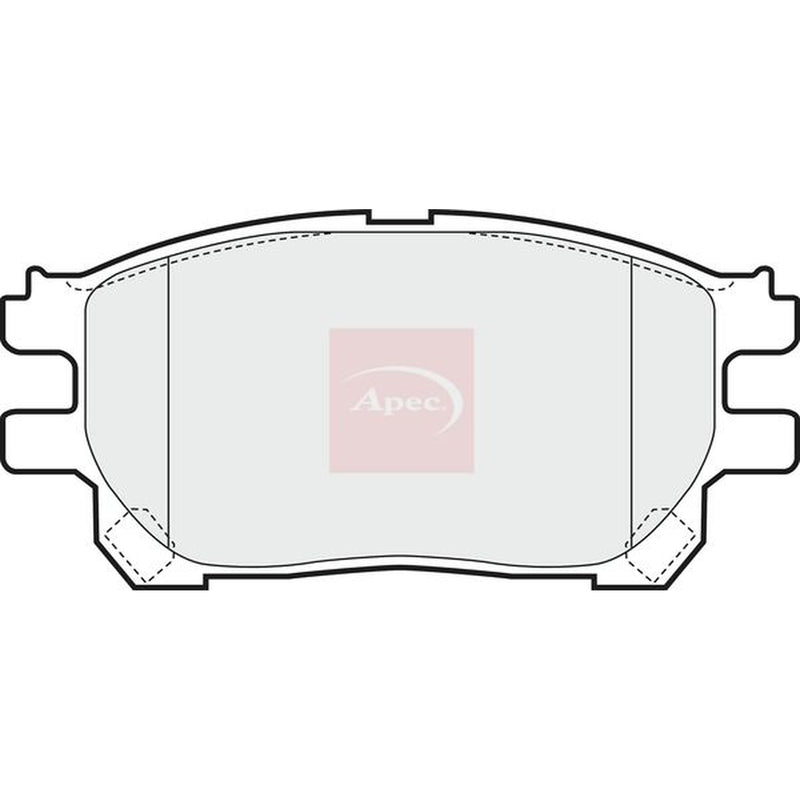 Apec Front Brake Pad Set fits Toyota Previa / Estima II 2000-2006 2.0 2.4