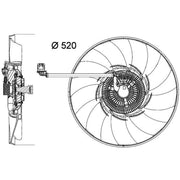 Mahle Engine Cooling Fan fits Land Rover Range Rover 2010-2012 4.4