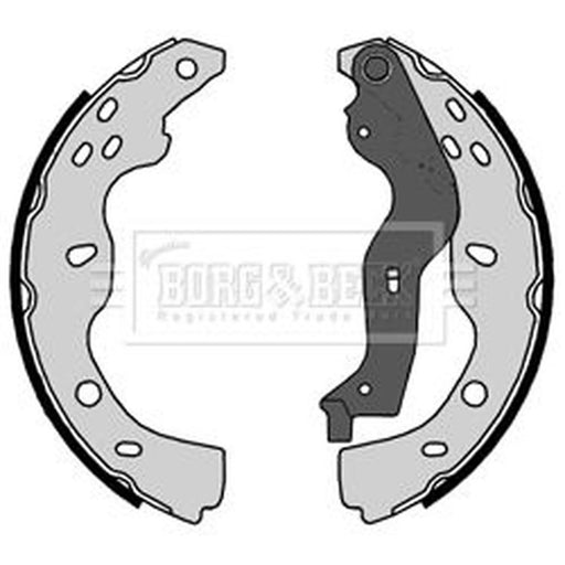 Borg & Beck Brake Shoe Set Axle Kit BBS6377