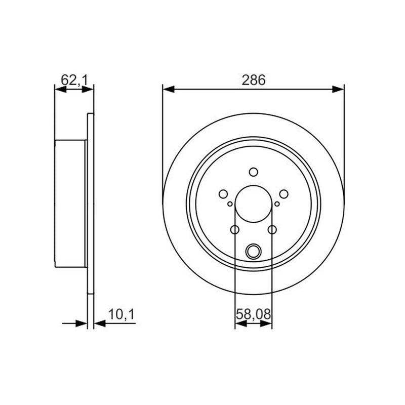 Bosch Front & Rear Brake Discs & Pads fits Subaru Brz 2012 on 2.0