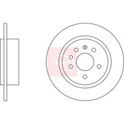 Apec 2 x Solid Brake Discs fits Saab 9-5 1997-2009 1.9 2.0 2.2 2.3 3.0