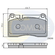 Comline Front & Rear Brake Discs & Pads fits Seat Leon 2013-2020 2.0