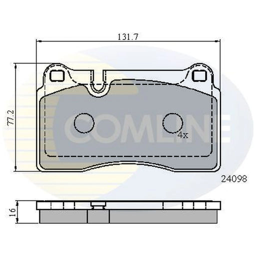 Comline Front & Rear Brake Discs & Pads fits Seat Leon 2013-2020 2.0