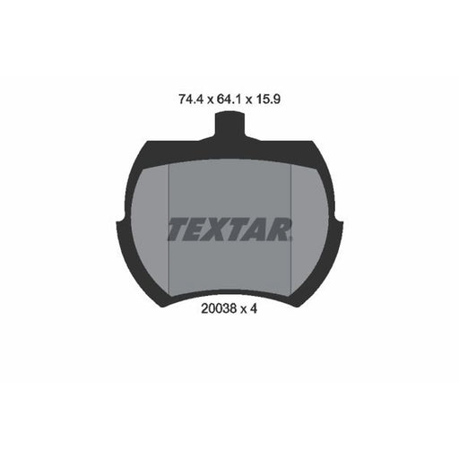 Textar Front Brake Pad Set 2003801