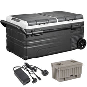 Dellonda Portable Fridge Freezer 95L with 11.1V Battery