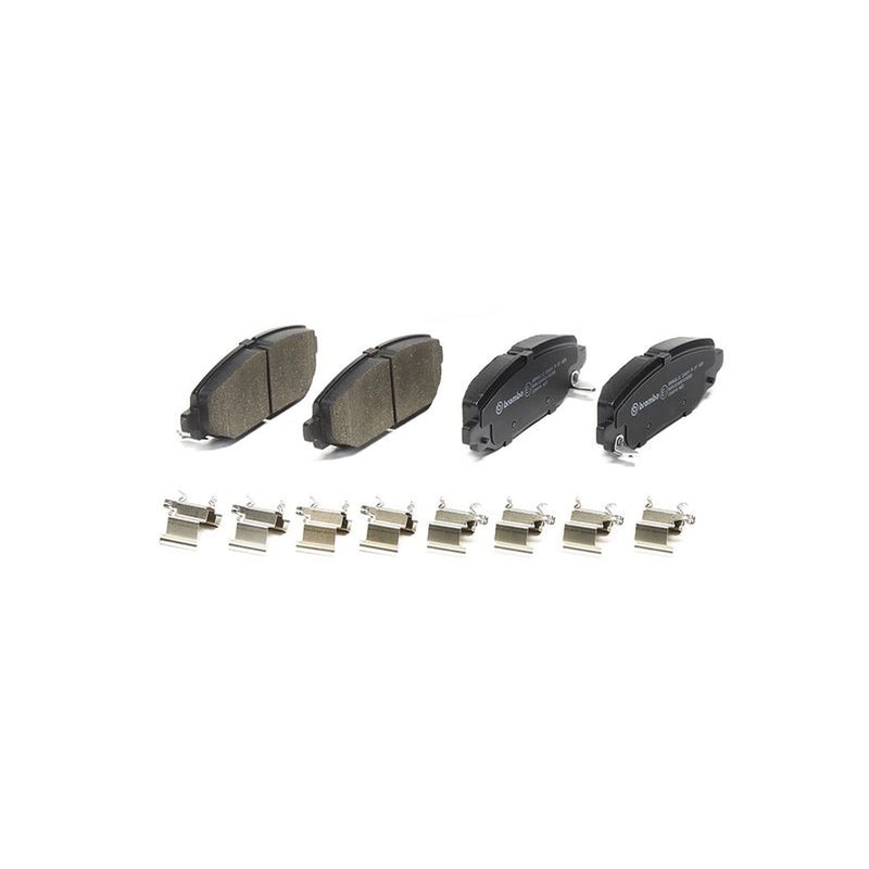 Brembo 4 x Rear Brake Pad Set fits Jeep Wrangler IV 2017 on 2.0 2.2