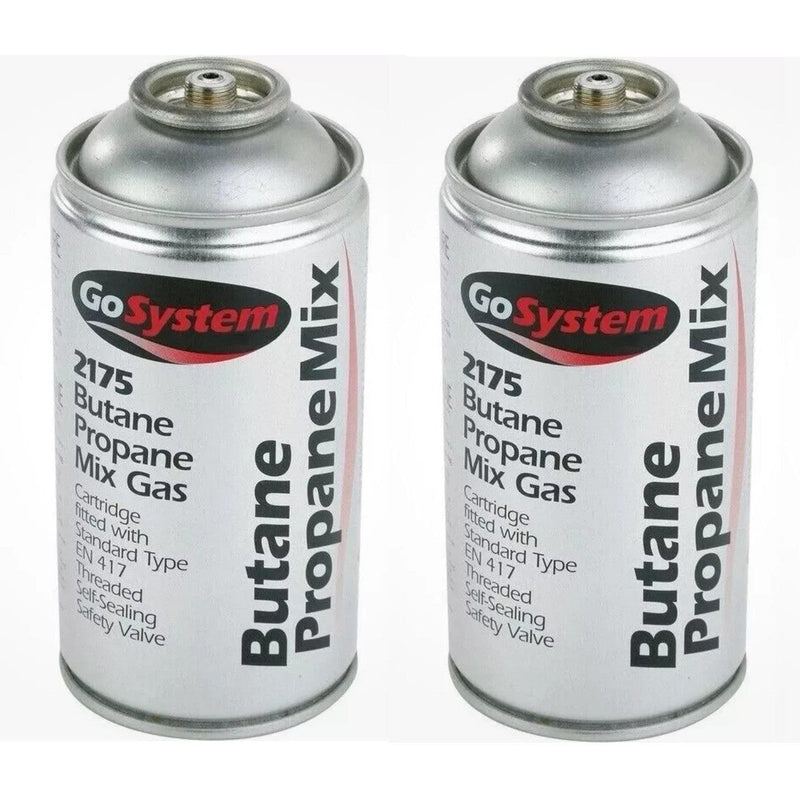 2x Go System Butane Propane Mix Gas 2175 170g 306ml Go System - UK Camping And Leisure