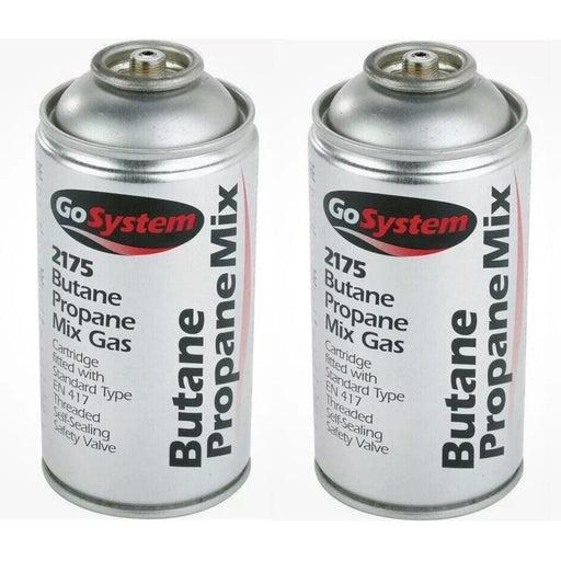 2x Go System Butane Propane Mix Gas 2175 170g 306ml Go System - UK Camping And Leisure