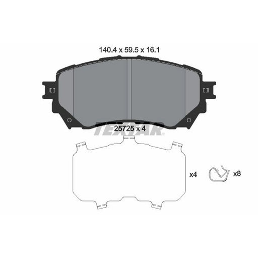 Textar Front Brake Pad Set 2572501