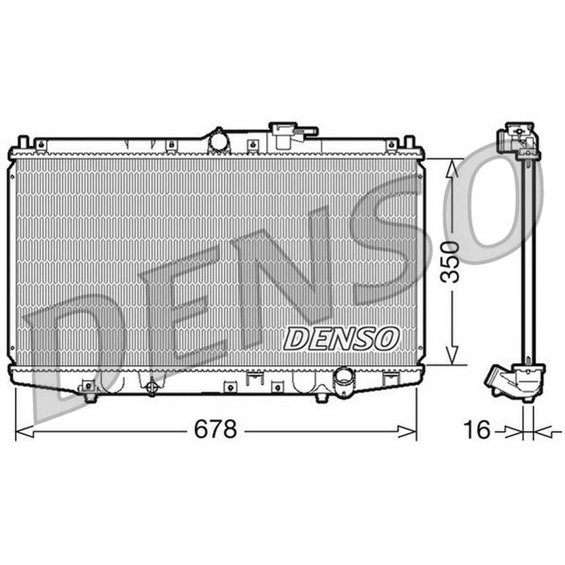 Denso Engine Radiator fits Honda Accord 1999-2002 1.8 2.3