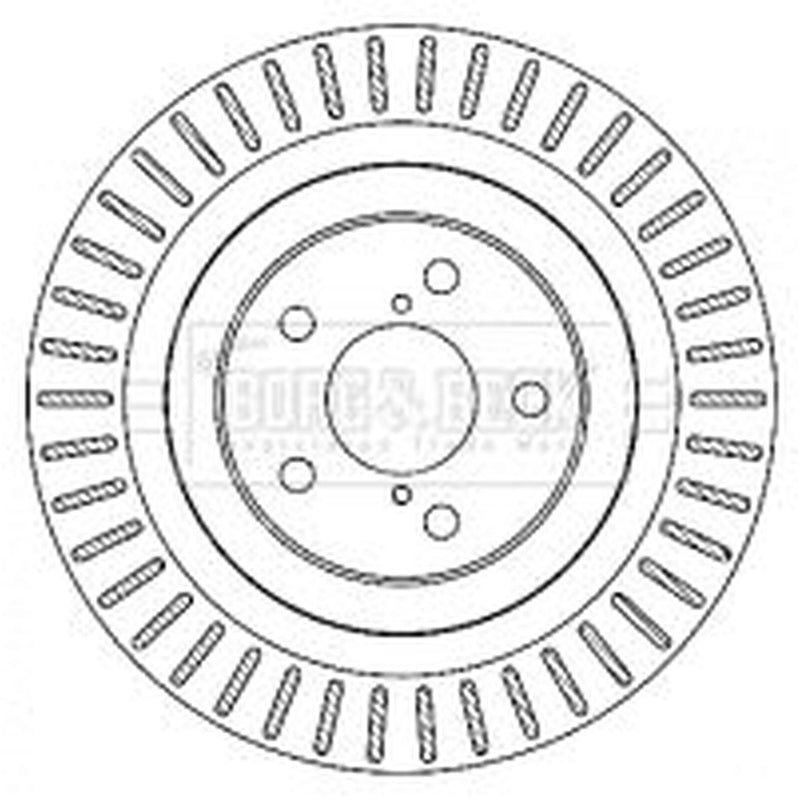 Borg & Beck Rear Brake Vented Discs & Pads fits Subaru Impreza 2005-2007 2.0 2.5