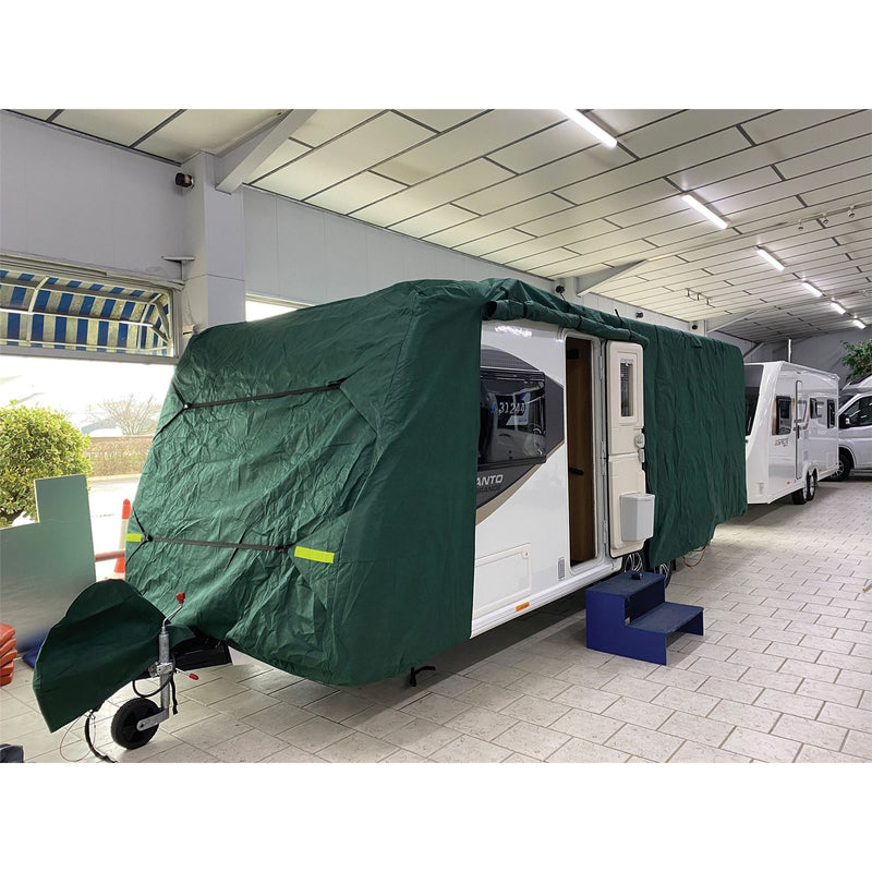 Caravan cover max (Xlarge , 570 - 630 cm) green 4345G8 Quest - Dynamic Drive