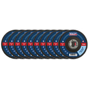 Sealey 115mm Zirconium Flap Discs 120Grit 22mm Bore - Pack of 10 FD11512010 Sealey - Dynamic Drive