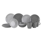 Gimex Solid Line Tableware Granite Grey 16 Pieces Gimex - Dynamic Drive
