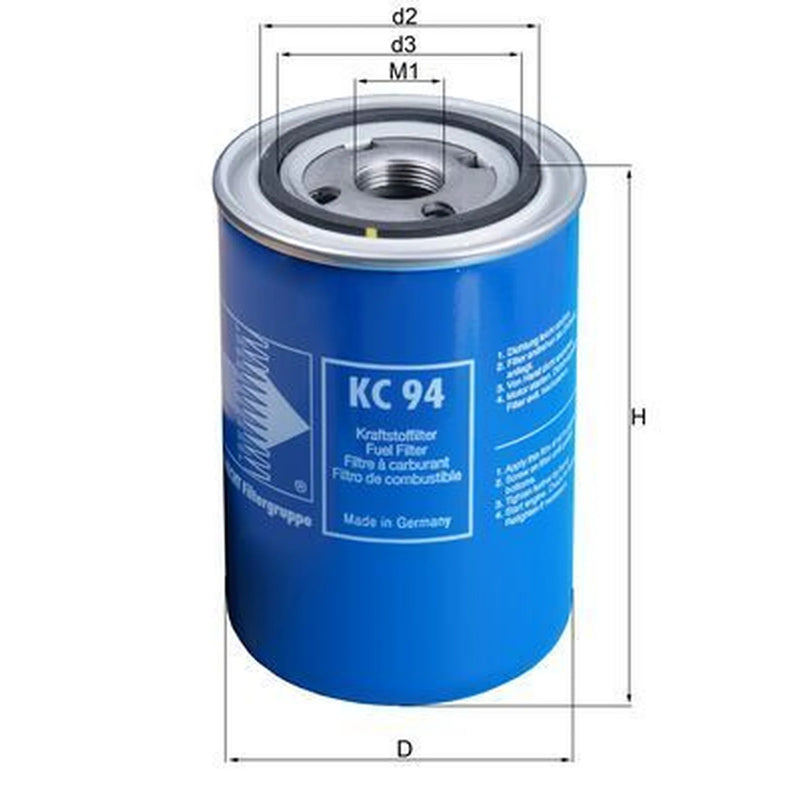 Mahle Fuel Filter Element fits Scania 4 - Series 1995-2008