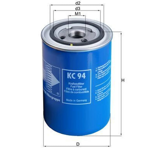 Mahle Fuel Filter Element fits Scania 4 - Series 1995-2008