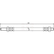 Apec Brake Hydraulic Hose Line Rear fits Austin-Healey Sprite Mk.Iv 1966-1971