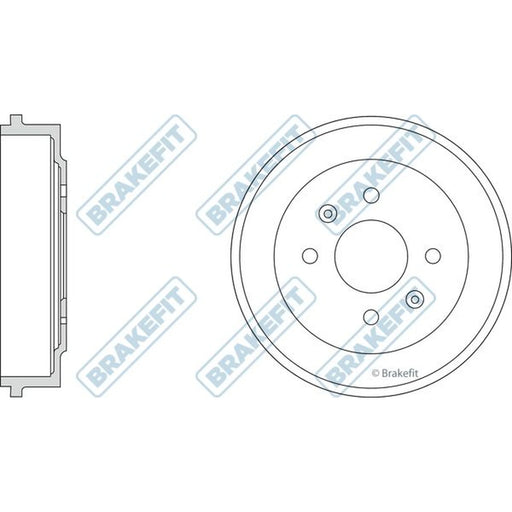 Apec Brake Drum Assembly Rear BDR9050
