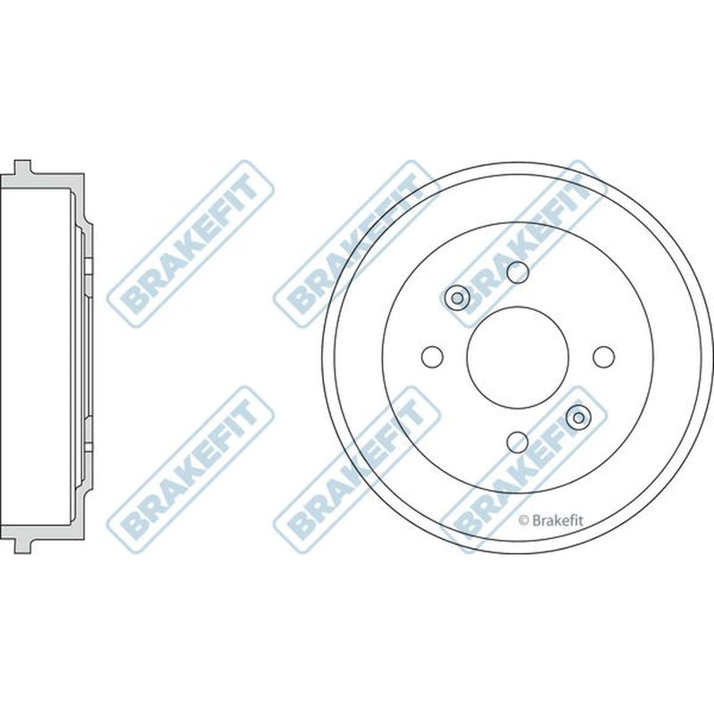 Apec Brake Drum Assembly Rear fits Opel Karl 2015-2019 1.0