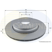 Comline Front & Rear Brake Discs & Pads fits Land Rover Range Rover Sport I