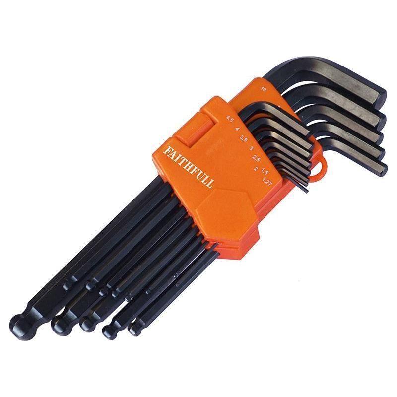 Faithfull Metric Ball End Long Arm Hexagon Key Set, 13 Piece Faithfull - NN4 Online