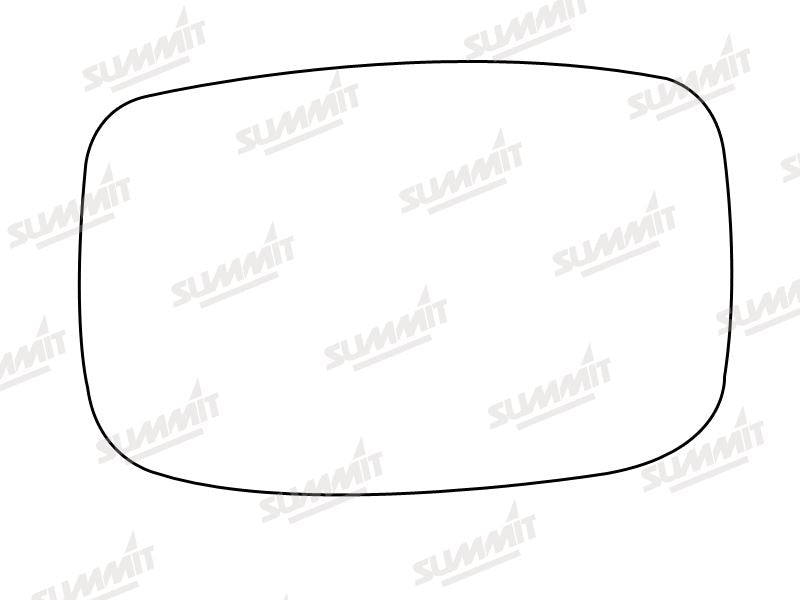 Summit Stick-On Standard Mirror Glass fits Ford Escort RHS Summit - Bars 4 Cars