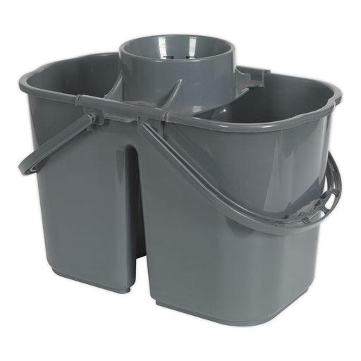 Sealey Mop Bucket 15L 2 Compartment BM07 Sealey - Dynamic Drive