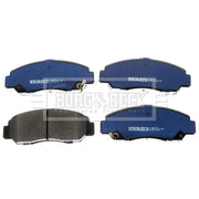 Borg & Beck Front & Rear Brake Discs & Pads fits Honda Civic VII 2001-2005 2.0