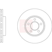 Apec 2 x Vented Brake Discs