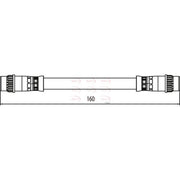 Apec Brake Hydraulic Hose Line Rear fits Renault Grand Scénic III 2009-2016