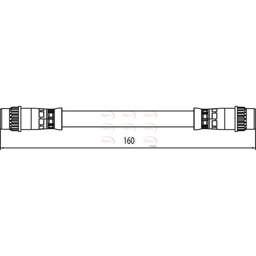 Apec Brake Hydraulic Hose Line inner HOS4062