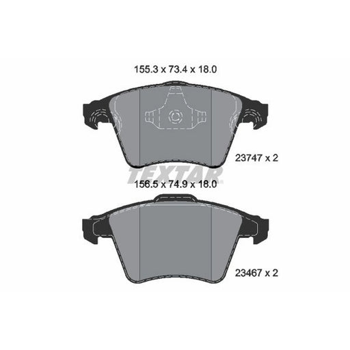 Textar Front Brake Pad Set 2374701