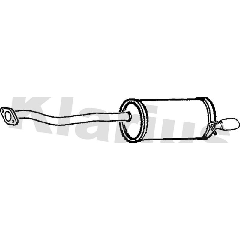 Klarius Box With Tail Pipe Rear fits Subaru Impreza 1992-2000 1.6 1.8 2.0