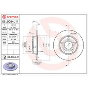 Brembo Rear Brake Discs & Pads fits Audi A6 C5 1997-2005 1.8 2.4 2.5 2.7 2.8 3.0