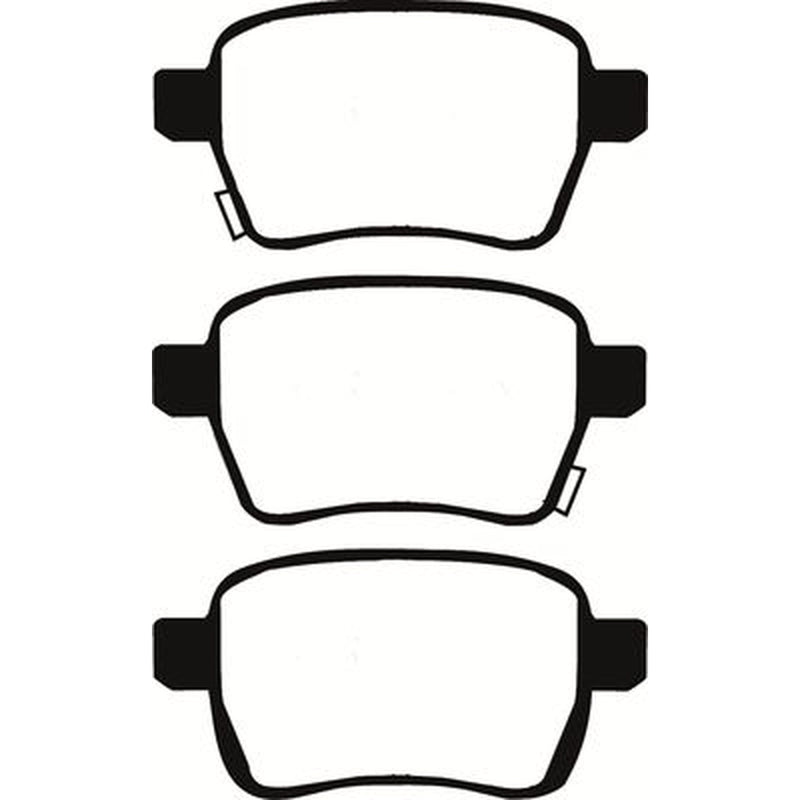 Abtex Front & Rear Pads fits Fiat 500L 2013-2014 1.4 1.6