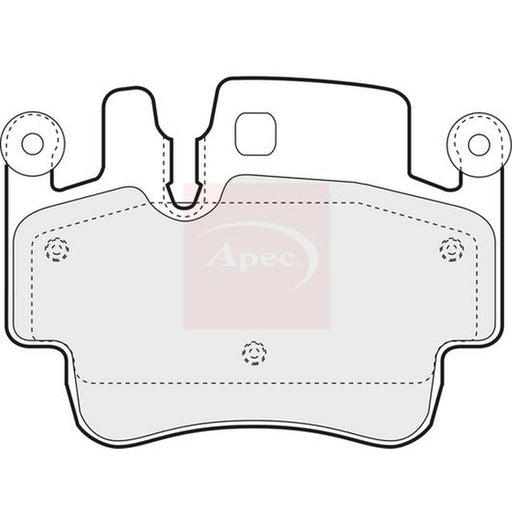 Apec Front Brake Pad Set fits Porsche 911 2003-2005 3.6