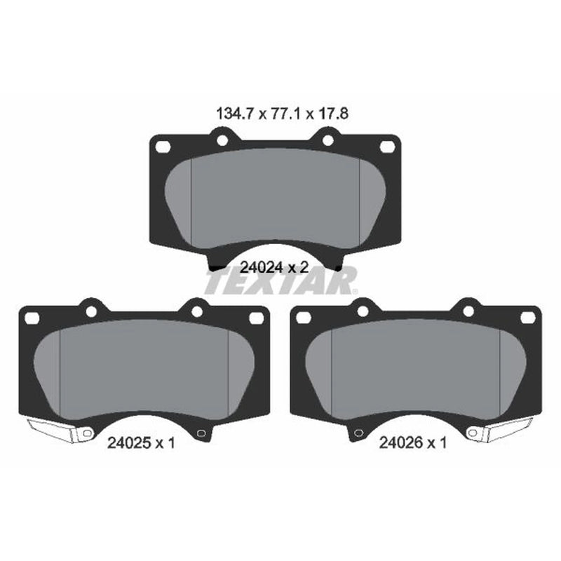 Textar Front Brake Pad Set 2402401