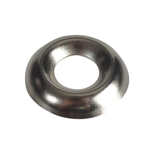 Forgefix Screw Cup Washers Solid Brass Nickel Plated No.8 Bag 200 ForgeFix - NN4 Online