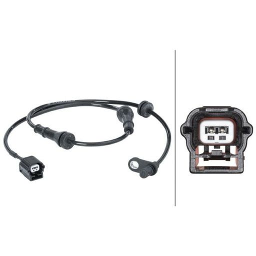 Hella ABS Wheel Speed Sensor Rear fits Nissan Juke 2010-2019 1.2 1.5 1.6