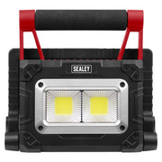 Sealey Rechargeable Solar Powered Portable Floodlight 15W COB LED LEDFL15WS Sealey - Dynamic Drive