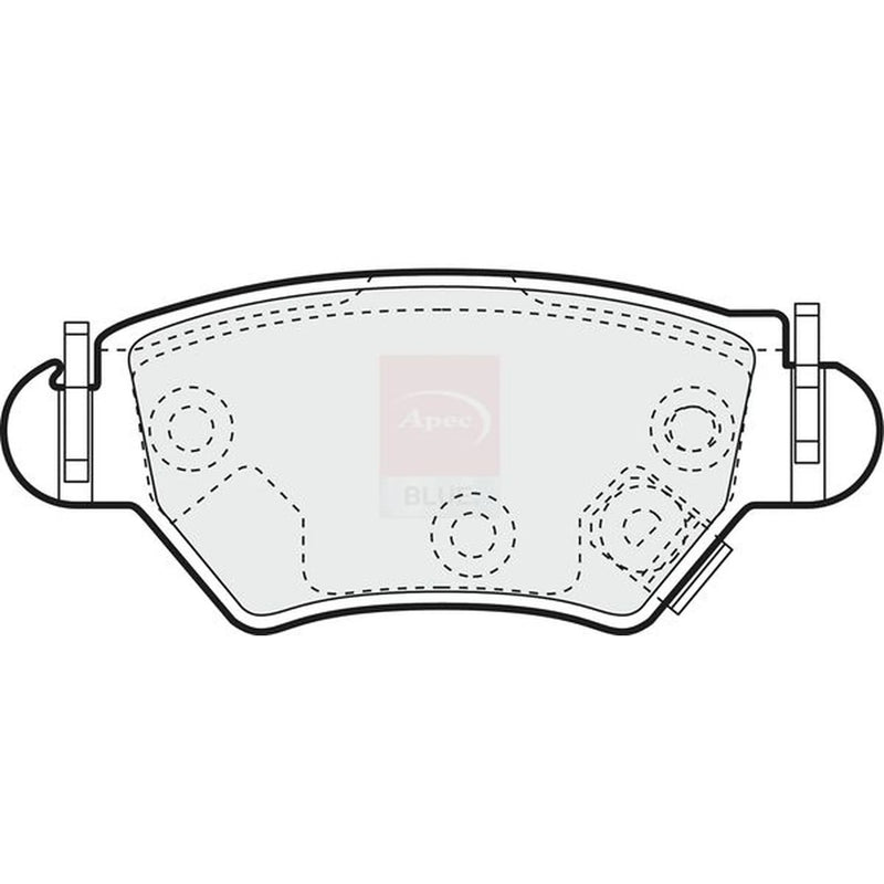 Apec Rear Brake Pad Set PD3123
