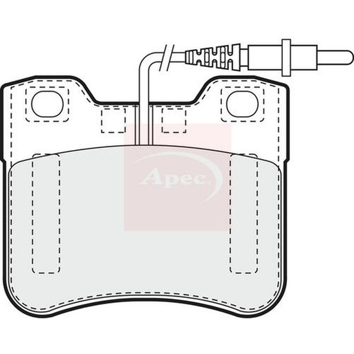 Apec Front Brake Pad Set fits Peugeot 106 I 1991-1996 1.0 1.1 1.4